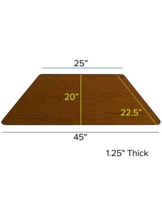 22.5X45 Trapezoid Hp Laminate Adjustable Activity Table