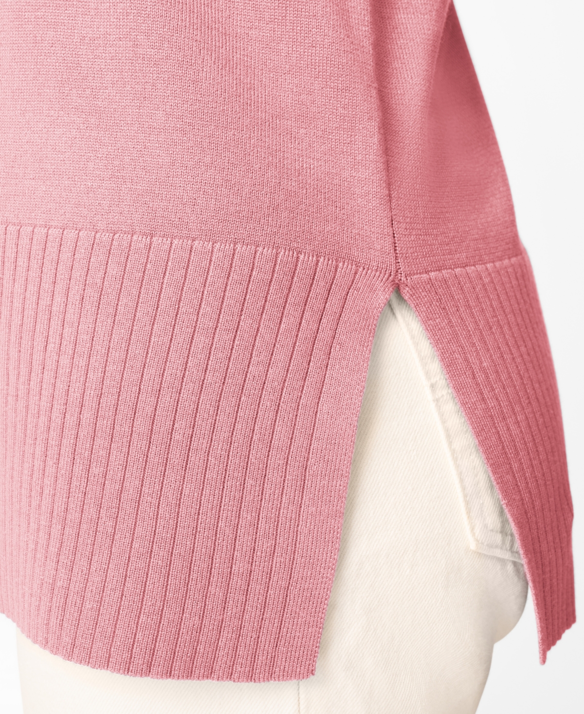 Melissa Paige Women's Rib Cowl Neck Tunic Sweater