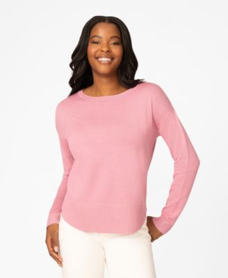 Women's Round Hem Pull-On Sweater