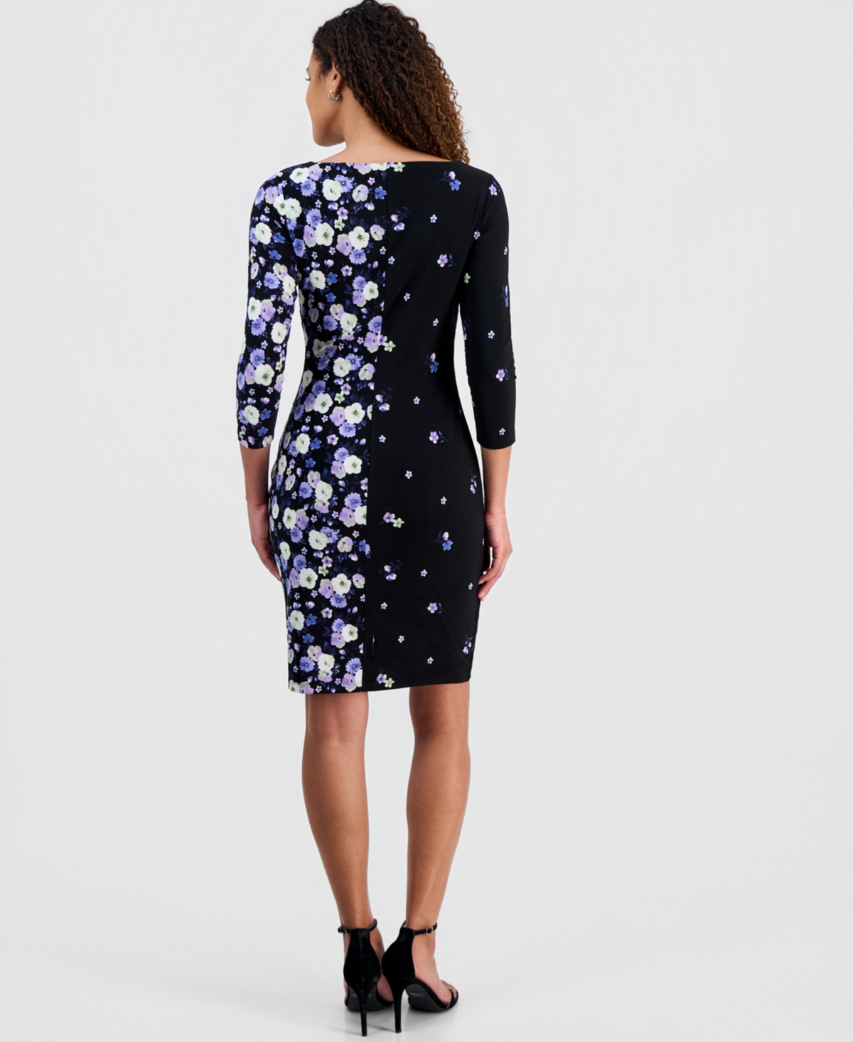 Kasper Women's Floral 3/4-Sleeve Sheath Dress