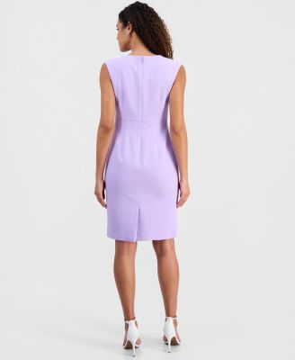 Women's Stretch Crepe Sheath Dress