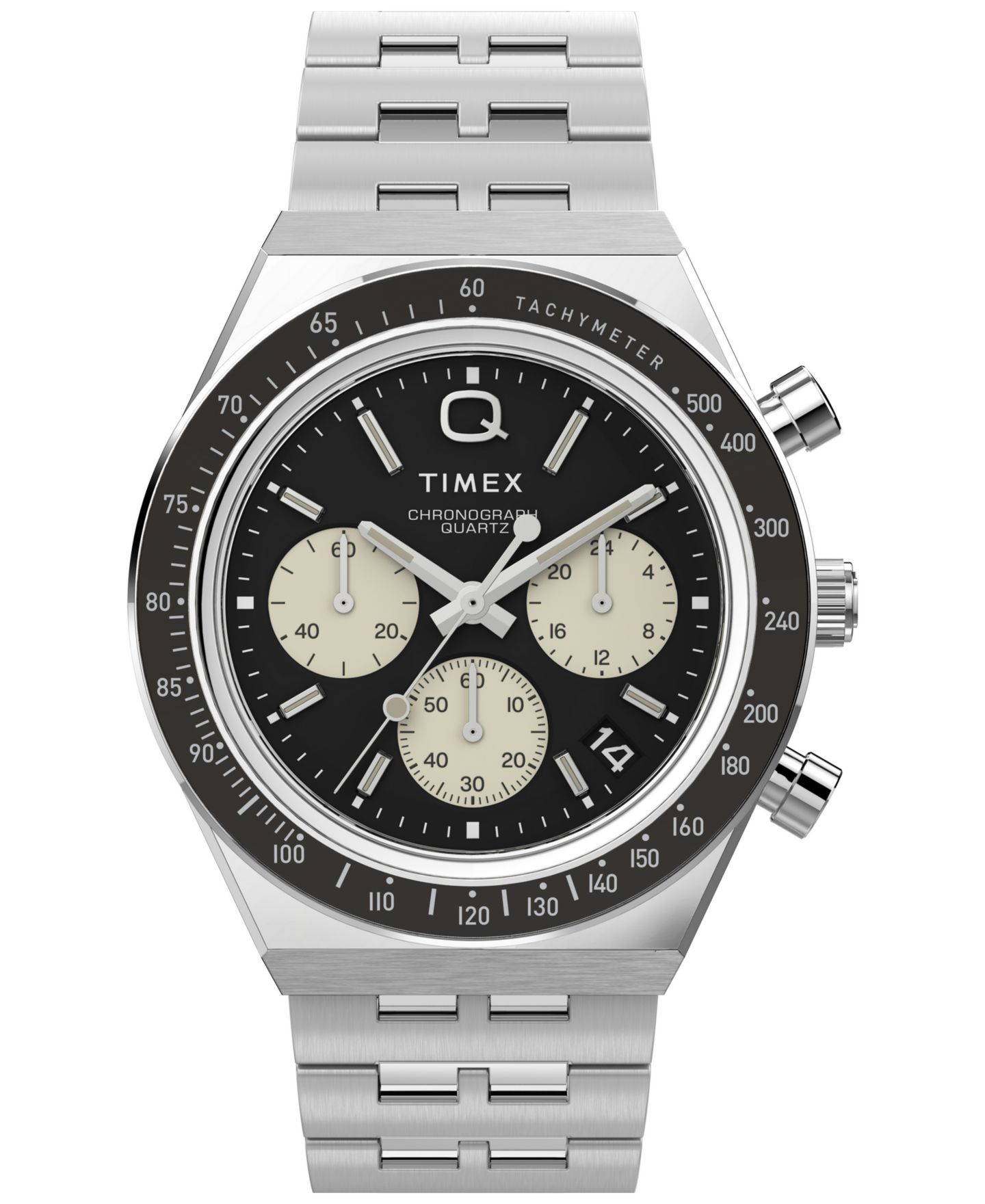 Мужские часы Timex Analog Silver-Tone Stainless Steel, 40mm — фото 1