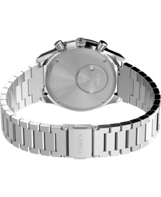 Men's Chronograph Silver-Tone Stainless Steel Watch, 40mm