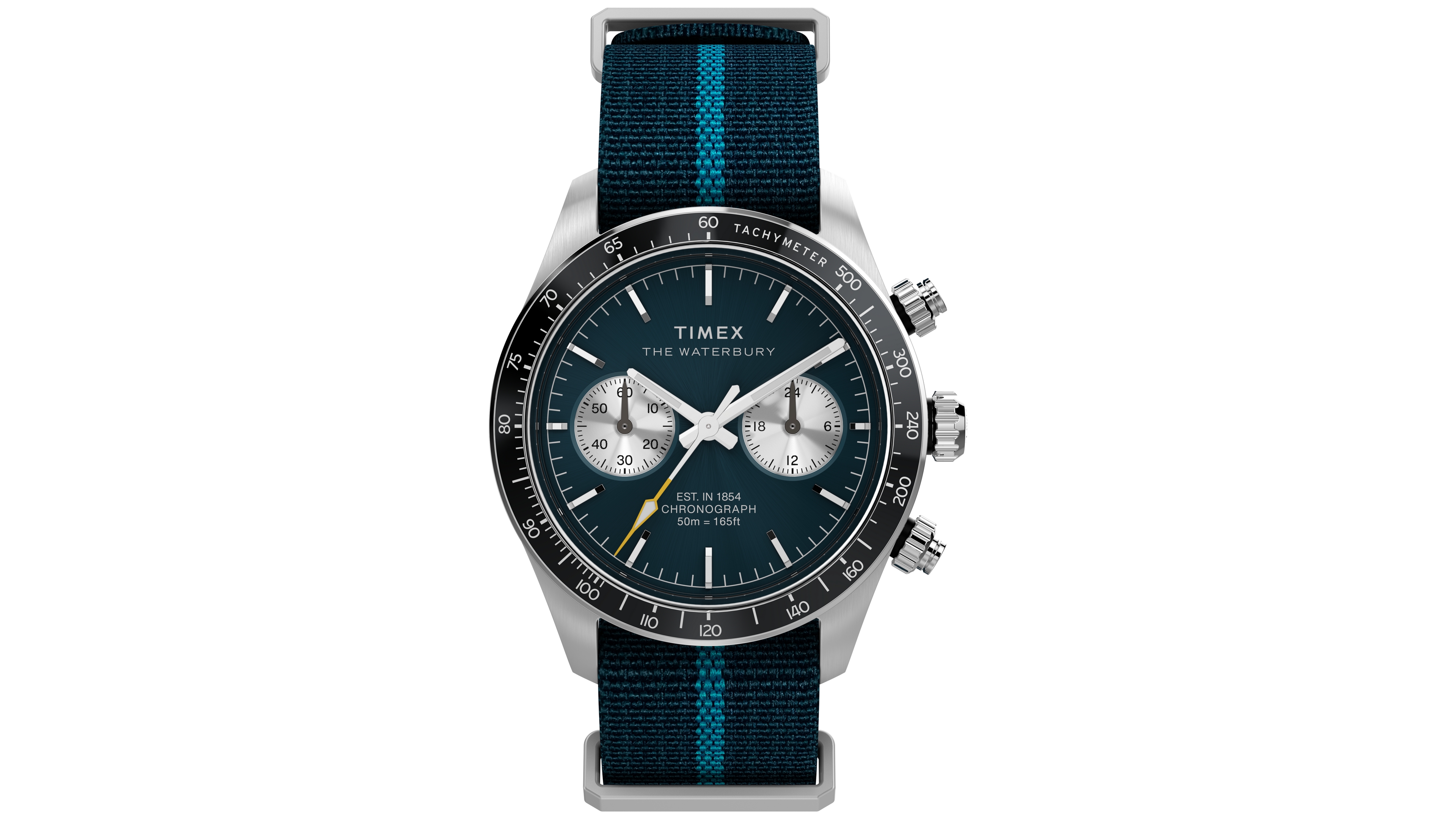 Timex Men's Chronograph Blue Fabric Watch, 39mm