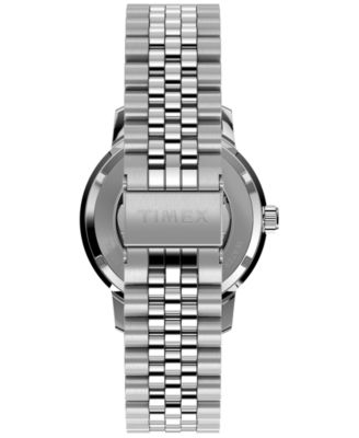 Men's Mechanical Automatic Silver-Tone Stainless Steel Watch, 40mm