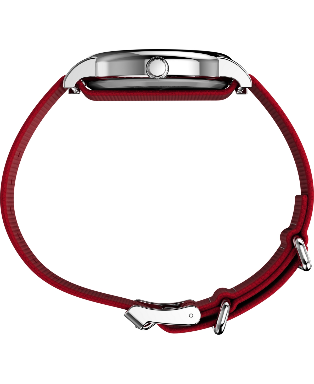 Timex Unisex Quartz Analog Red Fabric Watch, 38mm