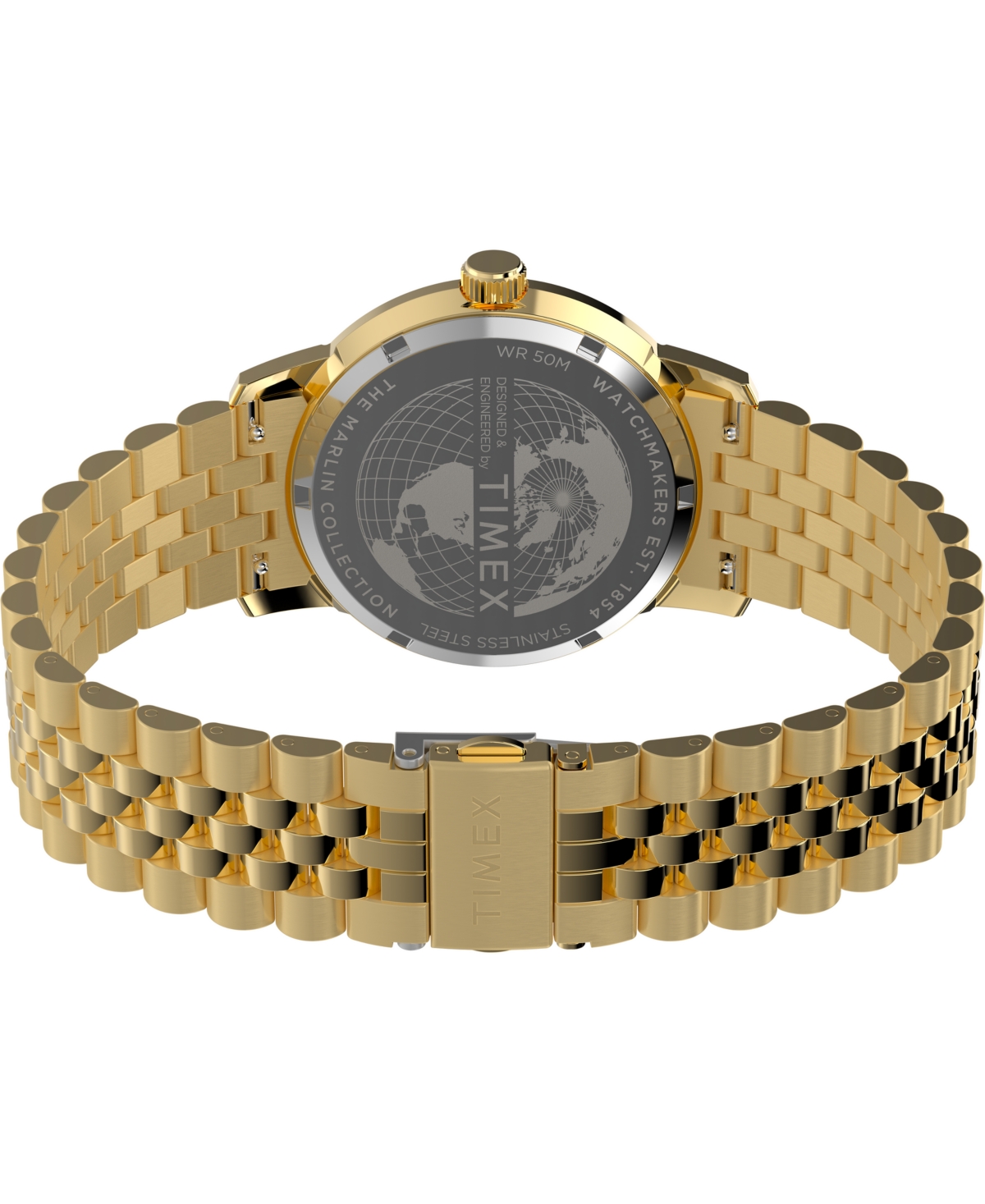 Timex Men's Quartz Analog Gold-Tone Stainless Steel Watch, 40mm