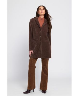 Women's Fuzzy Knit Coat Teddy
