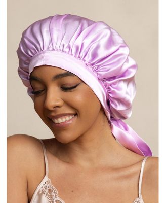 Women's Mulberry Silk Bonnet with Long Ribbons