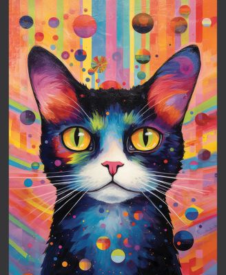 Pop Art Cat 500 piece Jigsaw Puzzle for Adults