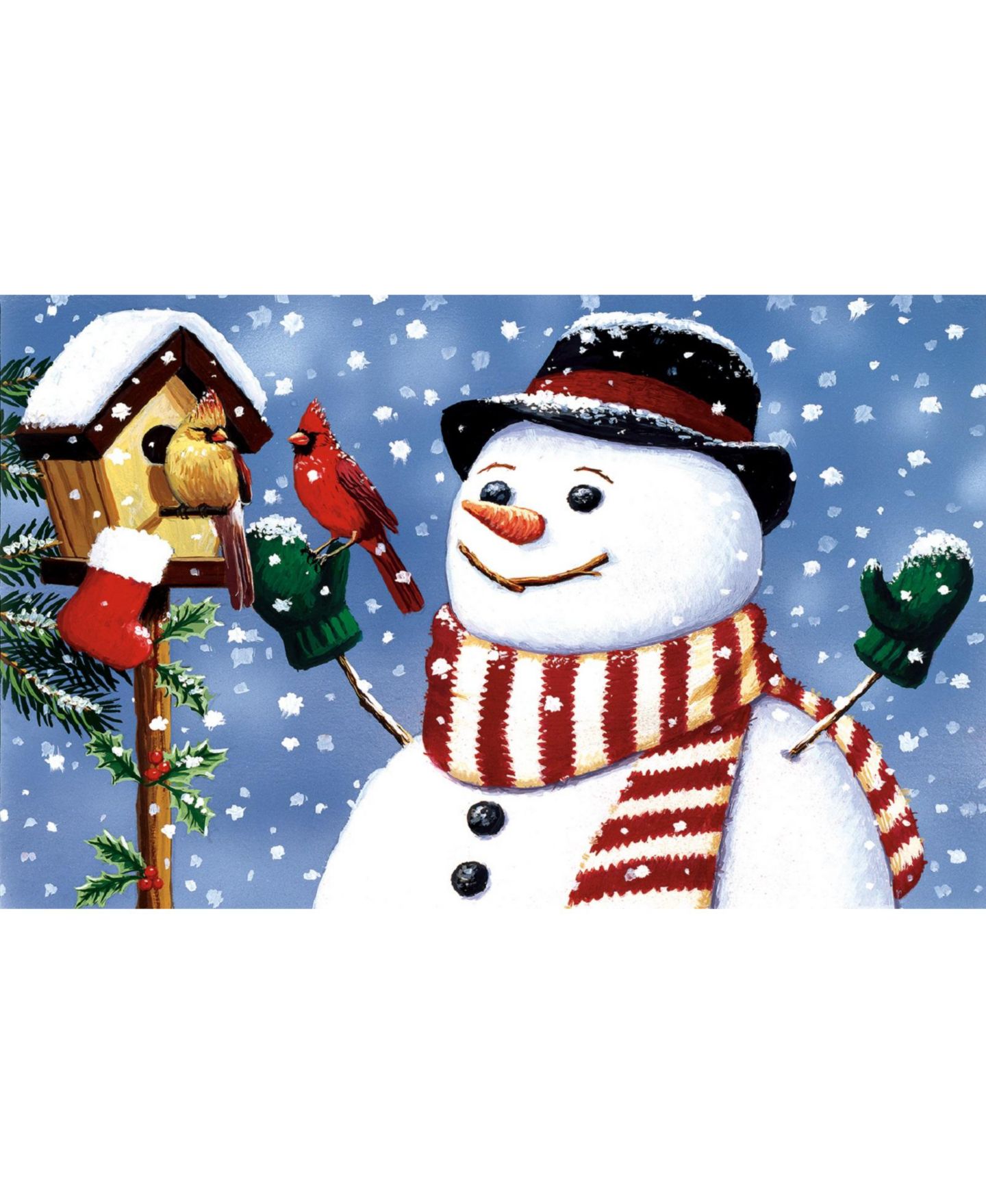 Пазл SunsOut Snowman/Birdhouse 300 piece Jigsaw Puzzle for Adults Christmas — фото 3
