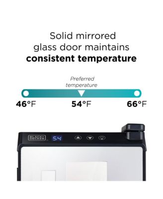 Mirror Door 6-Bottle Capacity Wine Cellar