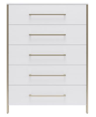 Emila 3-Pc. Upholstered King Bedroom Set Bed, 2-Drawer Nightstand and Chest