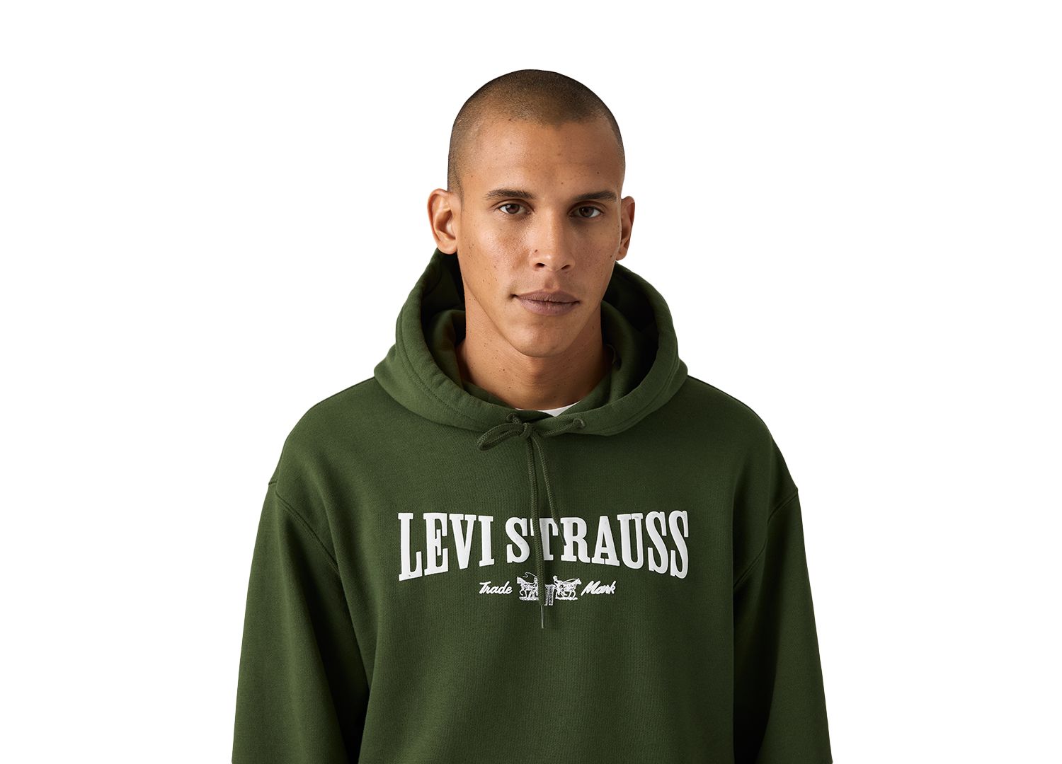 Men's Relaxed-Fit Graphic Long-Sleeve Hoodie