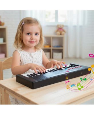 37 Key Kids Piano Keyboard with Rhythms and Microphone