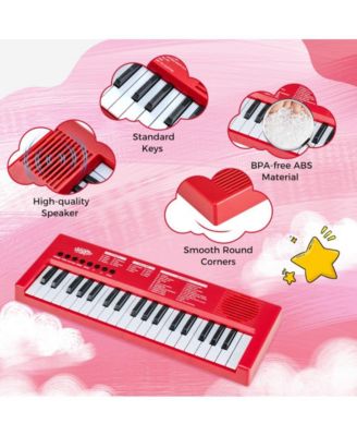 37 Key Kids Piano Keyboard with Rhythms and Microphone