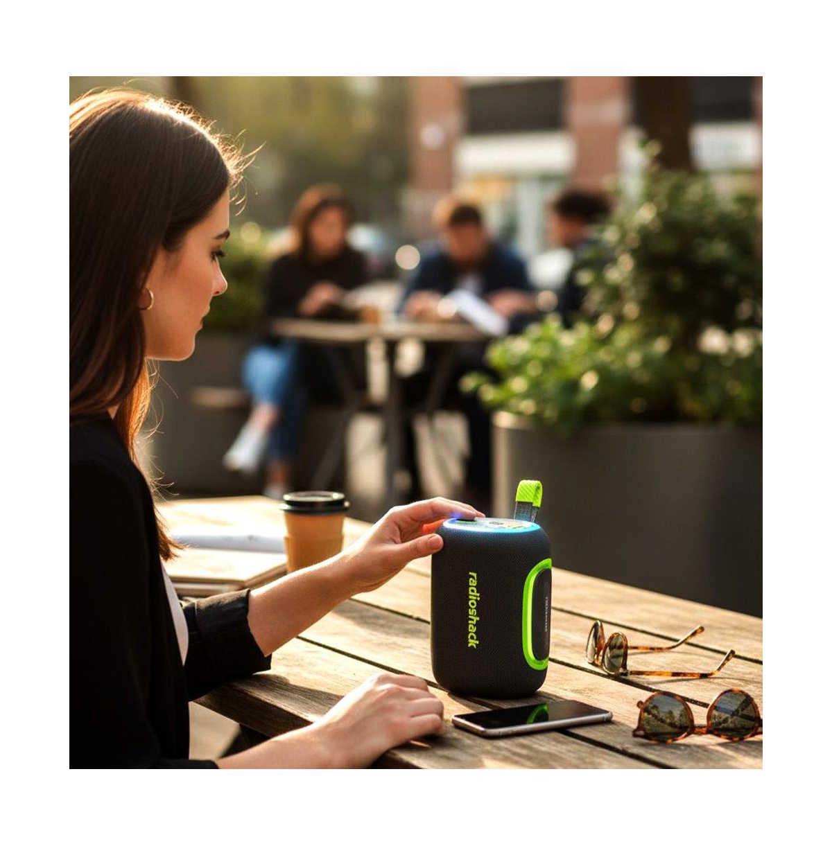 RadioShack 40W IPX5 Live Sound Portable Speaker Grey & Green