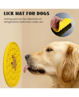 Bear Circus Toy Licking Mat plus Snuffle Mat, Hide and Seek Toy set, 6 in 1 Squeaky Toy Set for Cats & Dogs