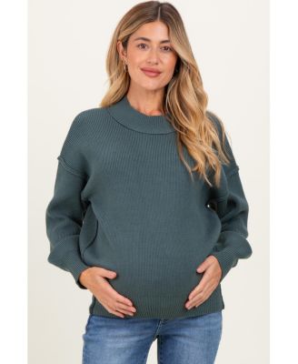 Maternity Wide Neck Drop Shoulder Sweater