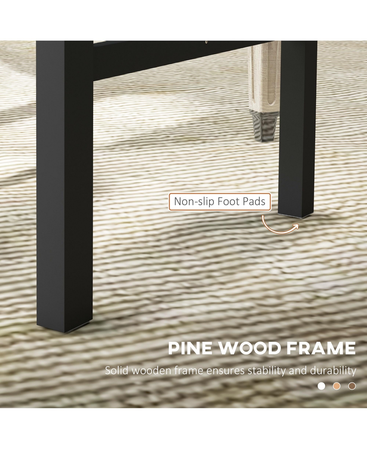 Homcom Farmhouse Armless Dining Chairs, Set of 2 with Slat Back, White