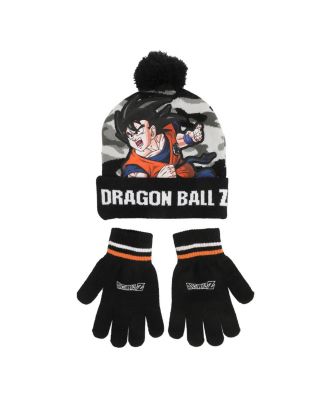 Boys Goku Youth 2-Piece Knit Beanie & Gloves Set