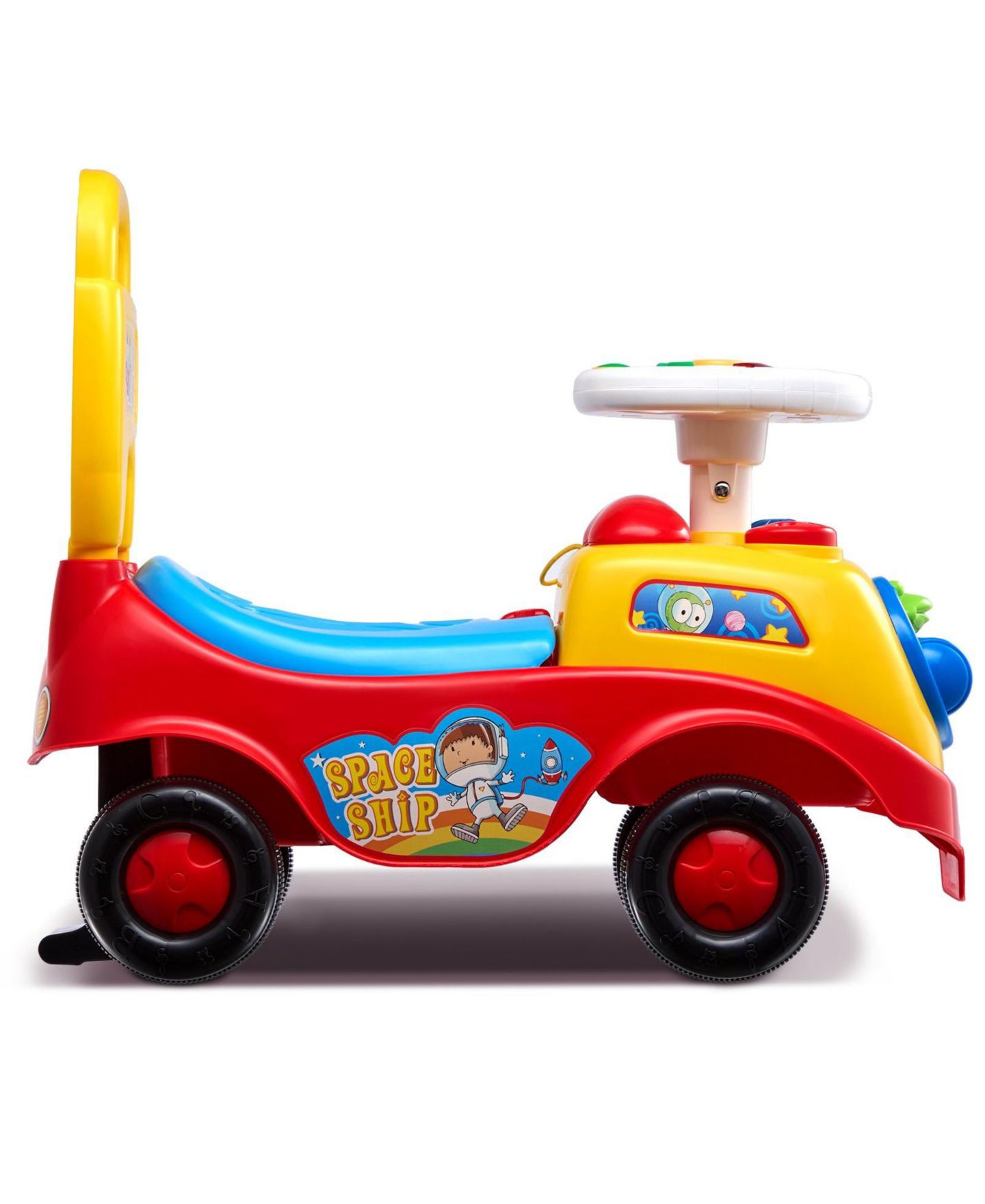 Детская игрушка Mecale Ride On Push Car Sit-to-Stand with Musical Steering Wheel & Under-Seat Storage, Ages 1-3, цвет: Жёлтый — фото 2