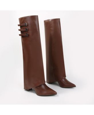 Antonia Foldover Knee-High Boots