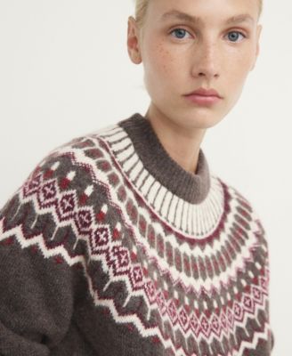 Women's Round Neck Jacquard Pajama