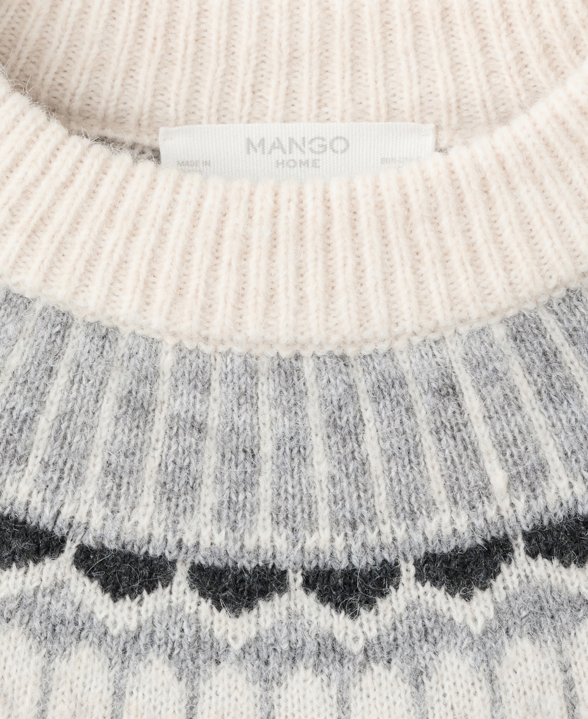 Mango Women's Round Neck Jacquard Pajama