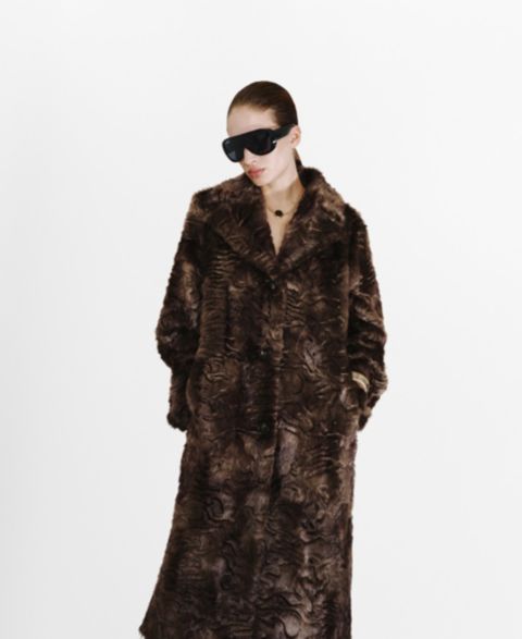 Женские куртки MANGO Women's Textured Faux-Fur Coat