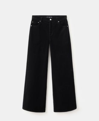 Women's Wide-Leg Velvet Jeans