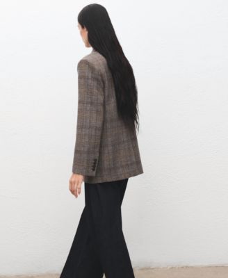 Women's Wool Check Blazer