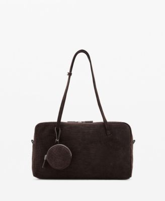Women's Medium Suede Bowling Bag