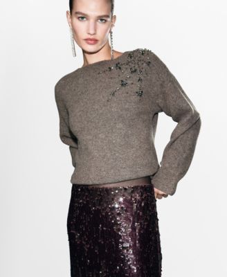 Women's Crystal Detail Sweatshirt