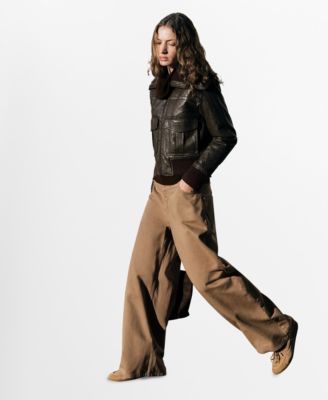 Women's Wide-Leg Mid-Rise Loose-Fit Jeans