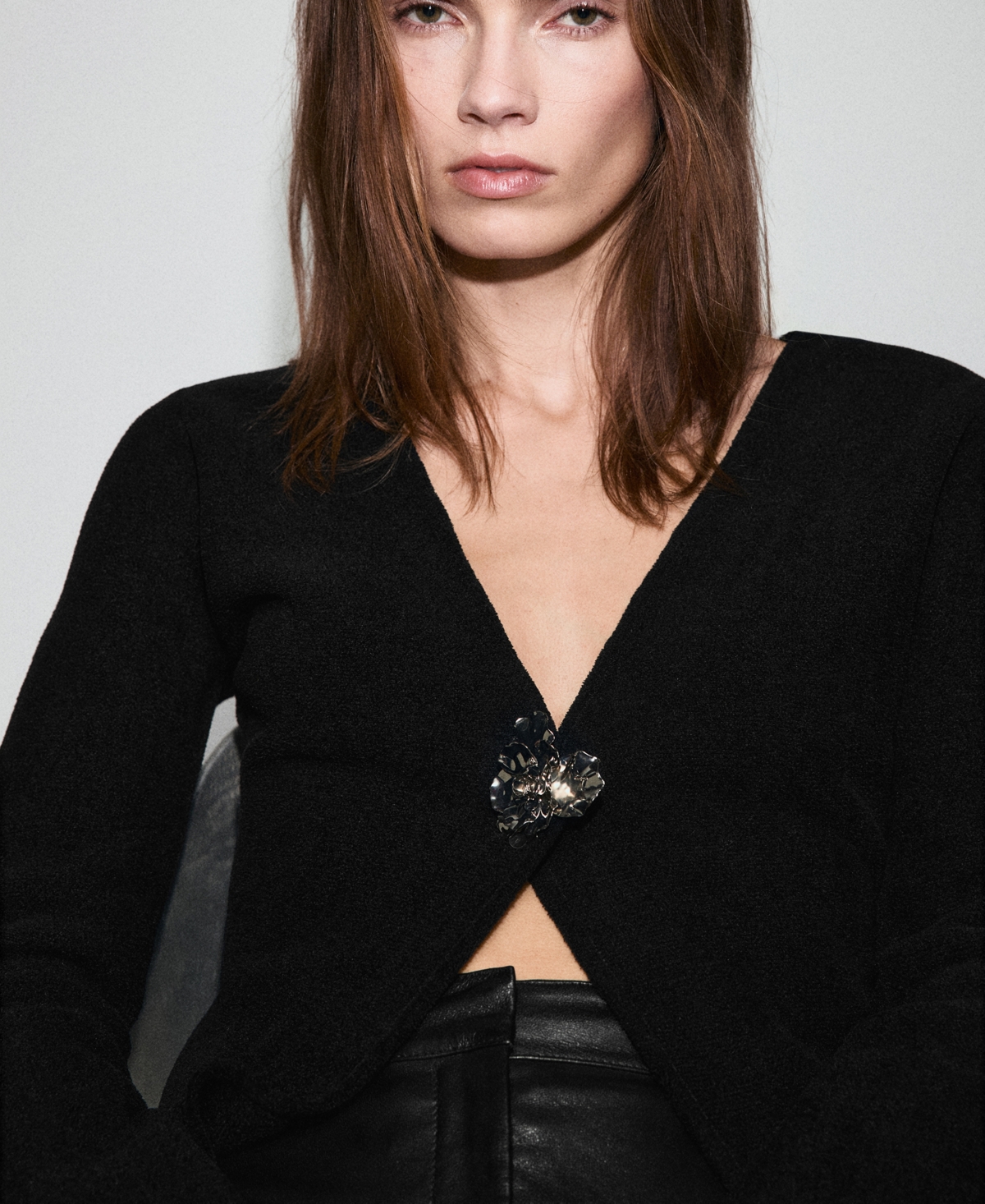 Mango Women's Jewel Button Knitted Cardigan