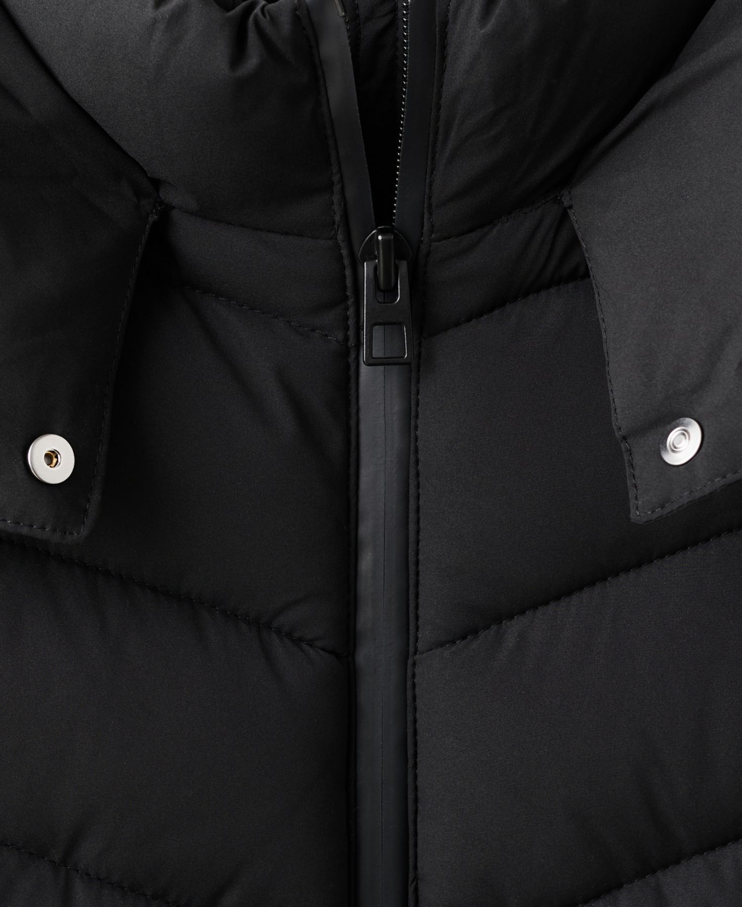 Women's Hood Midi Quilted Anorak Coat