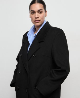 Women's Double-Breasted Wool Coat