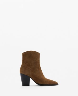Women's Suede Block-Heel Boots