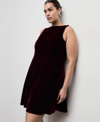 Women's Velvet Seams Dress