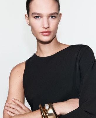 Women's Asymmetrical Sleeves Dress