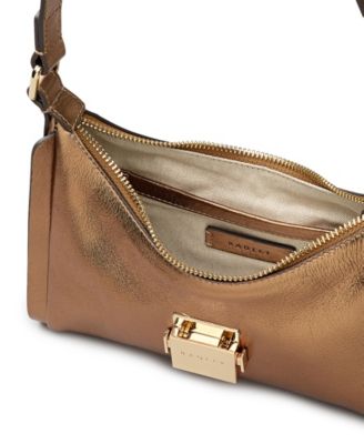 Sloane Mews Metallic Small Ziptop Shoulder Bag