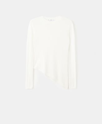 Women's Asymmetrical Alpaca And Wool Blend Sweater