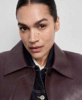 Women's Pockets Faux-Effect Jacket