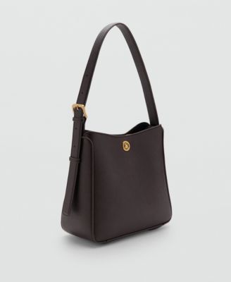 Women's Metal Detail Medium Bucket Bag
