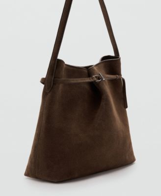 Women's Suede Bucket Bag