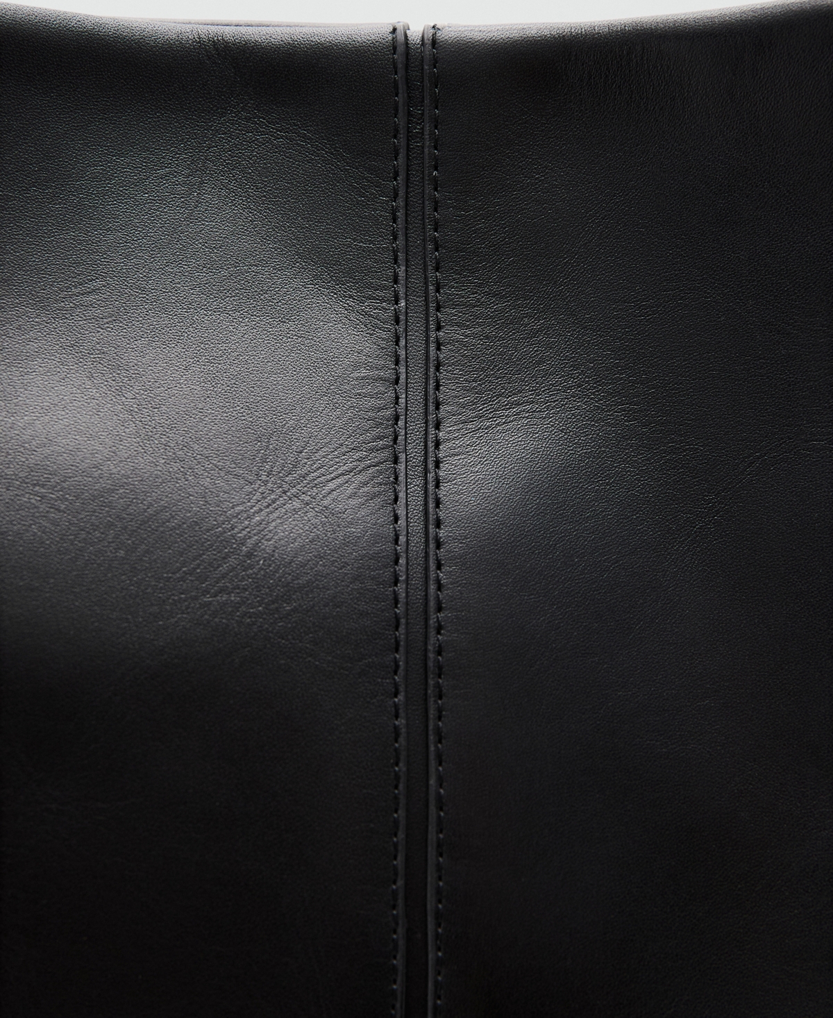 Mango Women's Leather Bucket Bag