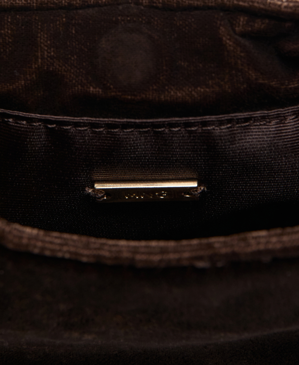 Mango Women's Metallic Detail Velvet Handbag