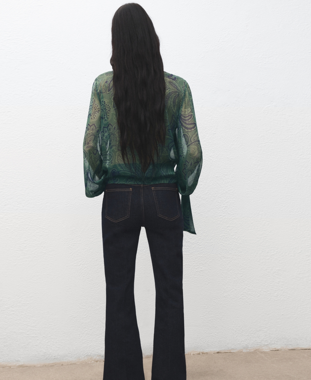 Mango Women's Paisley-Print Foulard Blouse