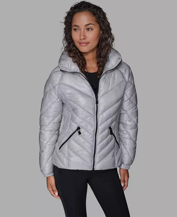 Women's Pillow-Collar Puffer Coat - thumbnail 6
